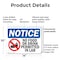 Signmission No Food Or Drink Permitted In Lab, 14 in W x Rectangle, Plastic OS-2PACK-NS-P-1014-L-14603 - alternate 2